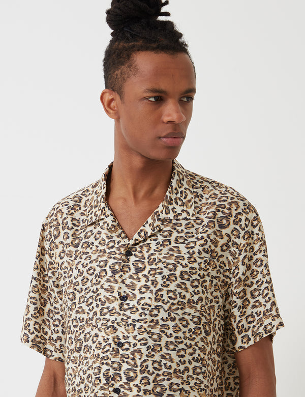 Libertine-Libertine Cave Shirt - Navy/Off White