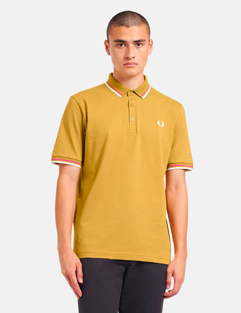 Fred Perry Made in Japan Polo Shirt - Mustard Gold