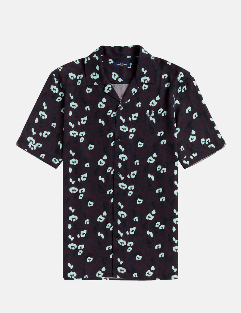 Fred Perry Animal Revere Collar Shirt - Mahogany