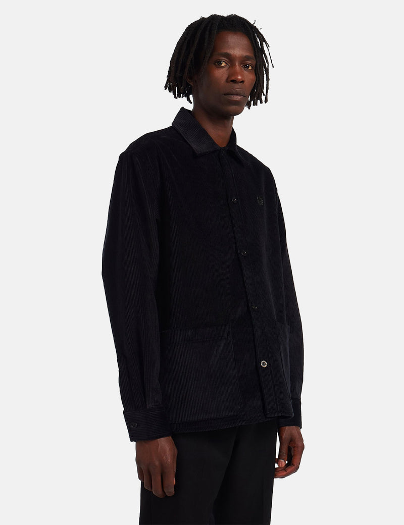 Fred Perry Corduroy Overshirt - Black