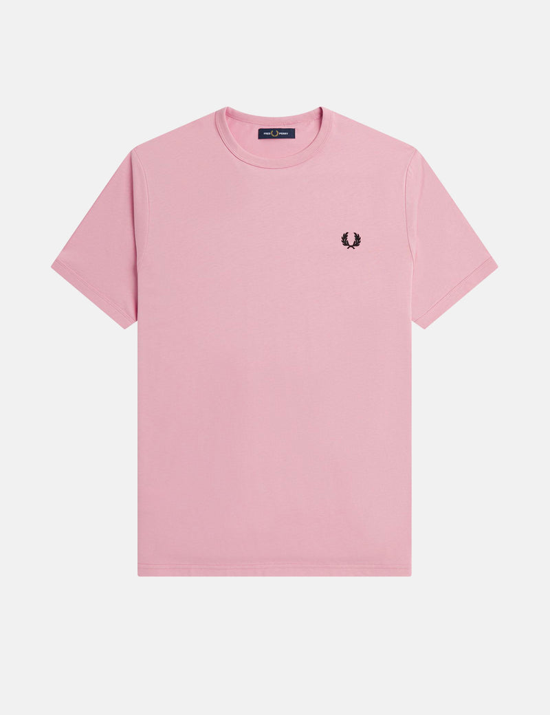 Fred Perry Ringer T-Shirt - Chalky Pink