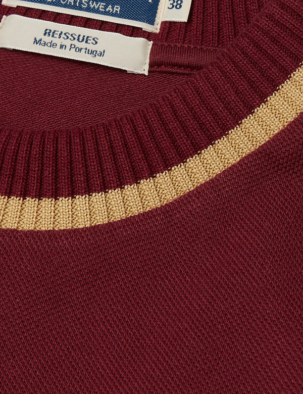 Fred Perry Crew Neck Pique T-Shirt - Aubergine