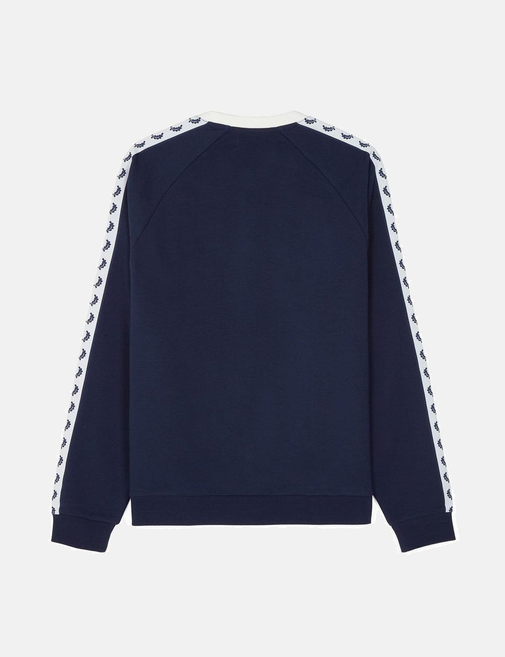 Fred Perry Taped Crew Neck Sweatshirt - Carbon Blue | URBAN EXCESS.