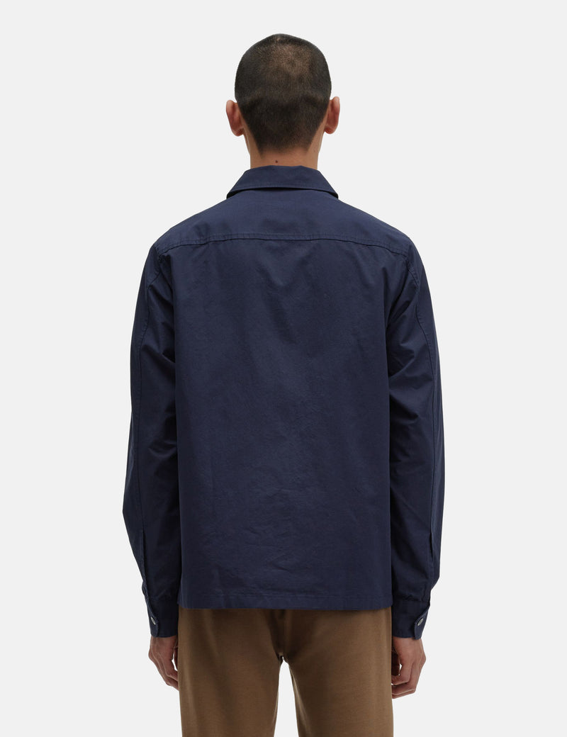 Fred Perry Lightweight Overshirt - Navy Blue