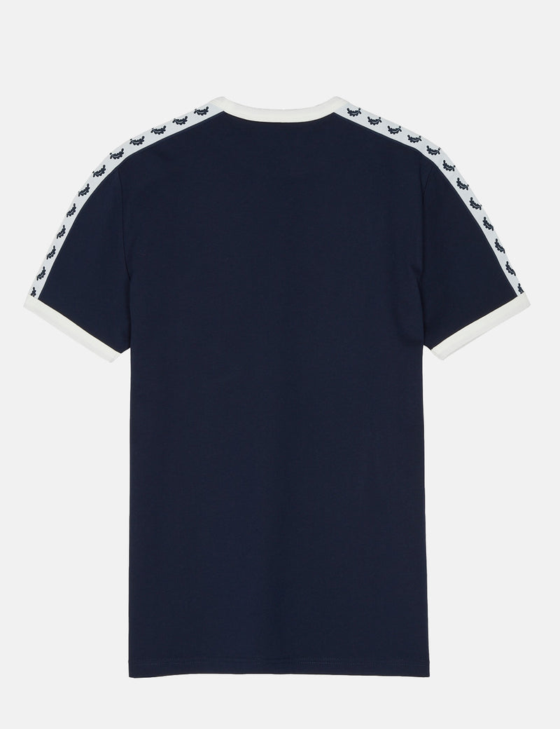 Fred Perry Taped Ringer T-Shirt - Carbon Blue