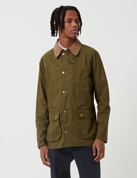 Barbour washed store bedale jacket green