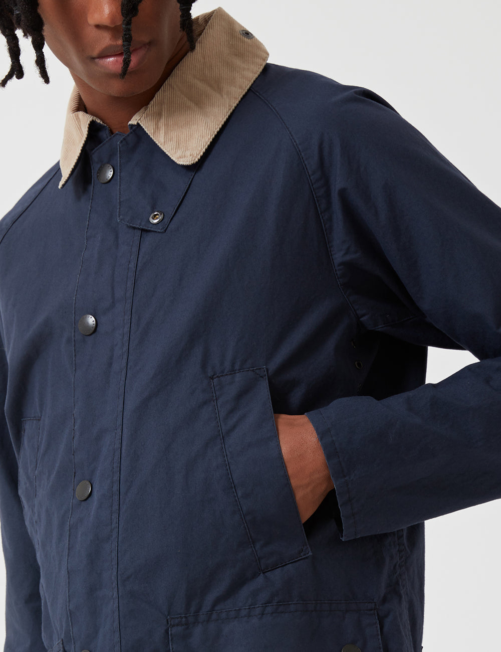 Barbour Washed Bedale (sl) Jacket - Navy | URBAN EXCESS. – URBAN