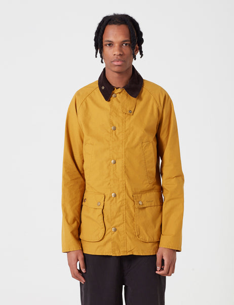 Barbour Washed Bedale (sl) Jacket - Mustard | URBAN EXCESS