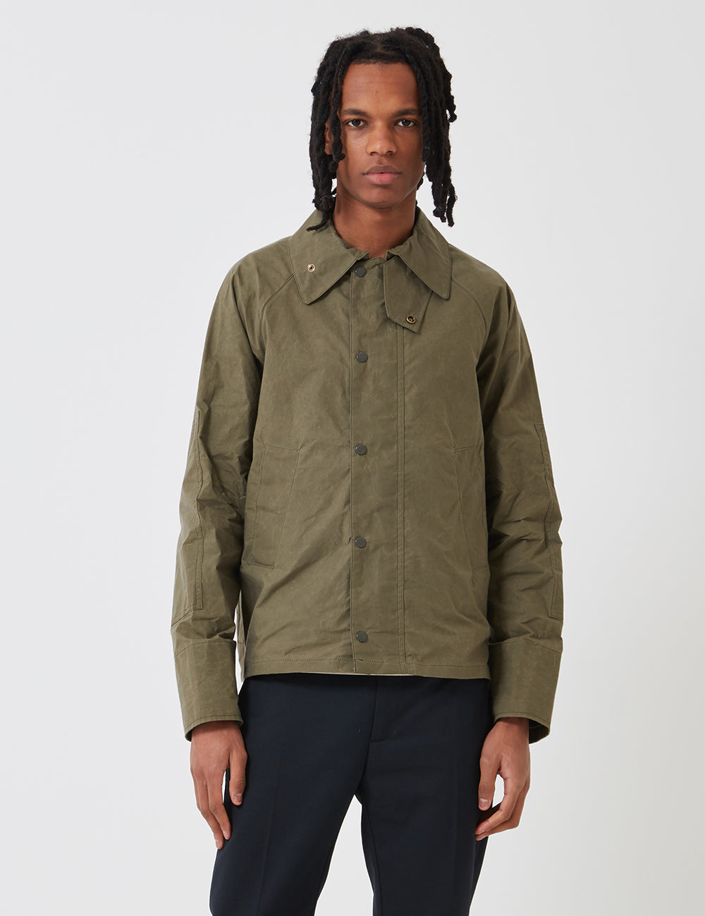 Barbour x Engineered Garments Unlined Graham Jacket - Olive