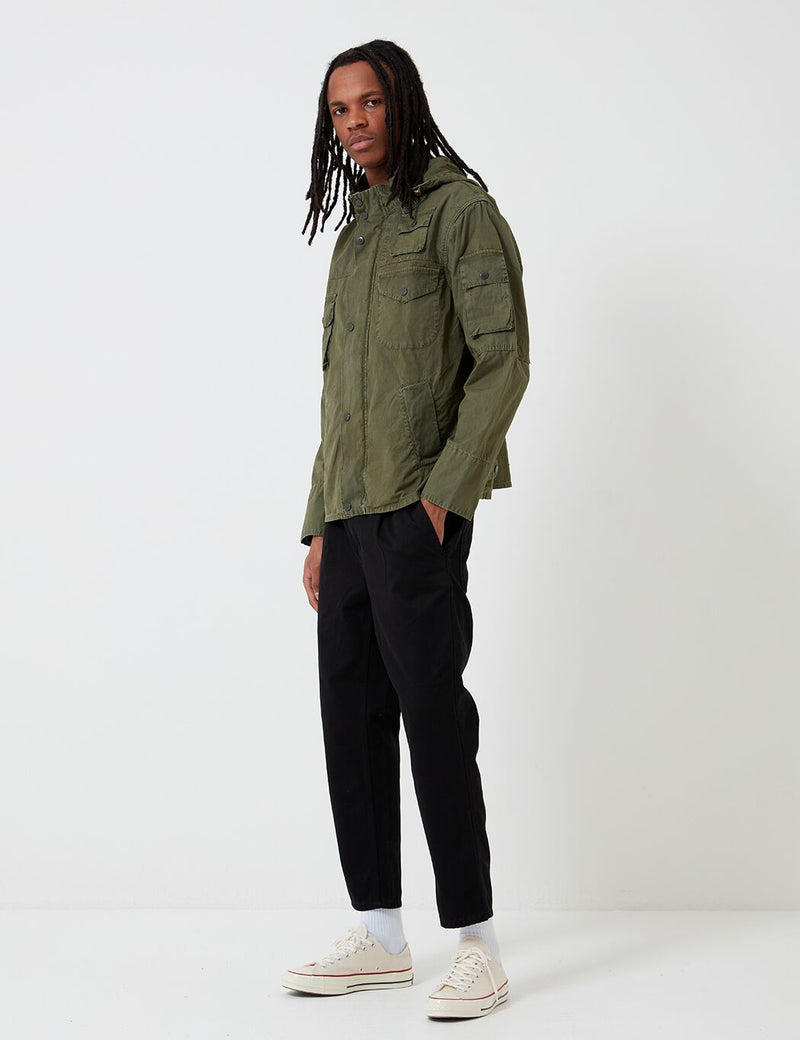 Barbour x EG Cowen Washed Casual Jacket - Olive | URBAN EXCESS