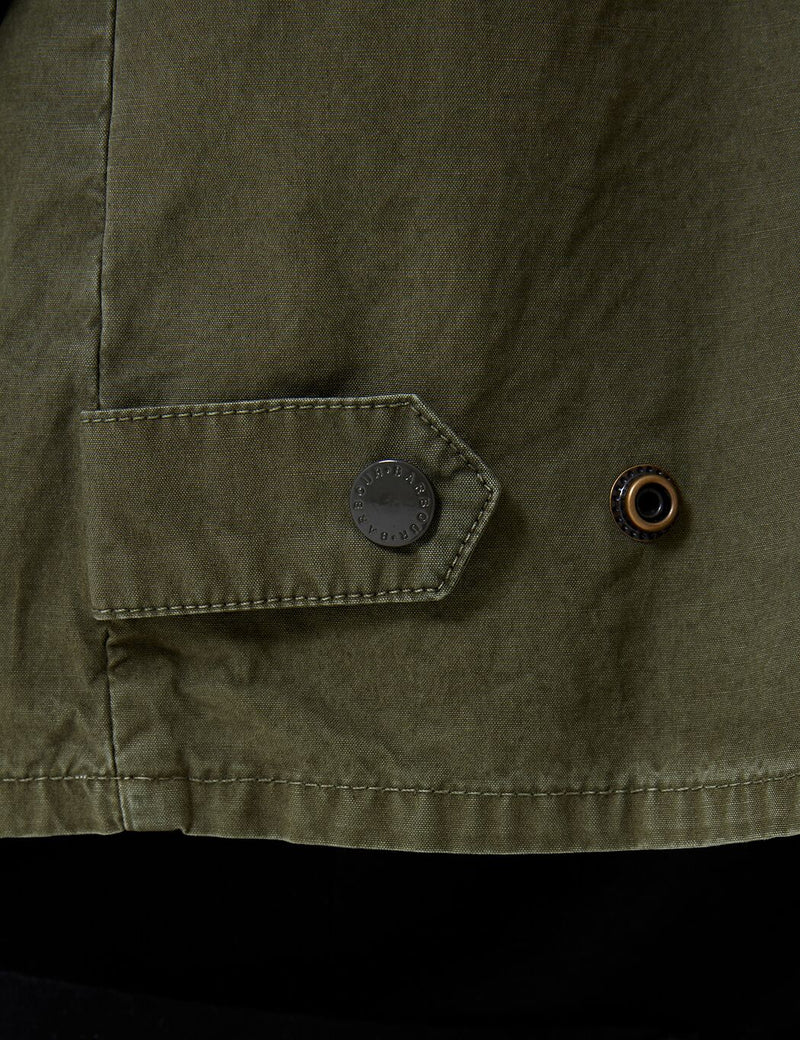 Barbour x EG Cowen Washed Casual Jacket - Olive | URBAN EXCESS