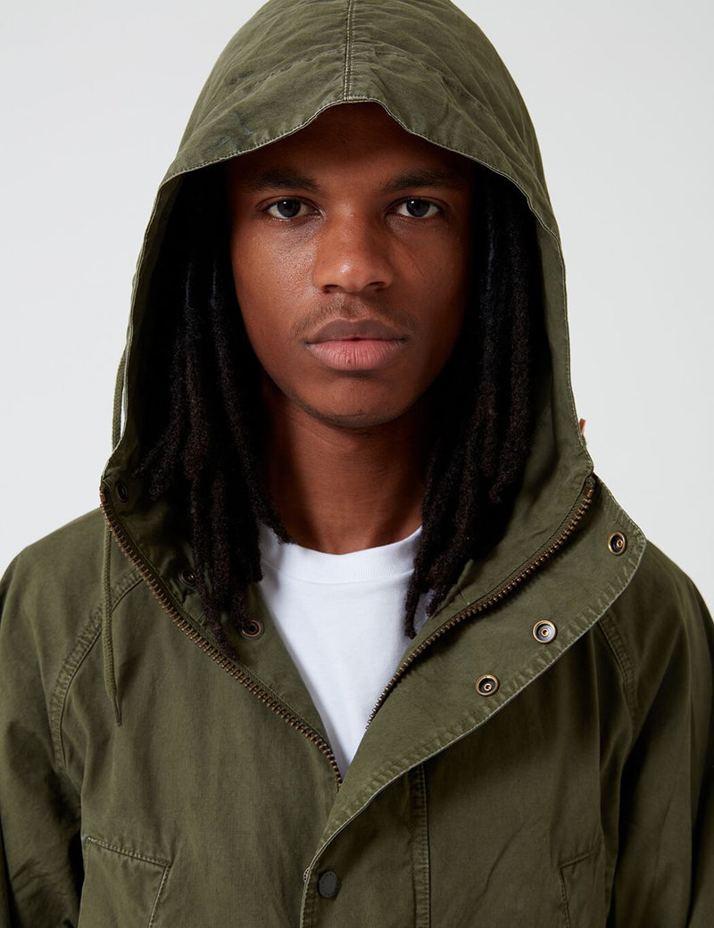 Barbour x EG Washed Highland Parka - Olive | URBAN EXCESS