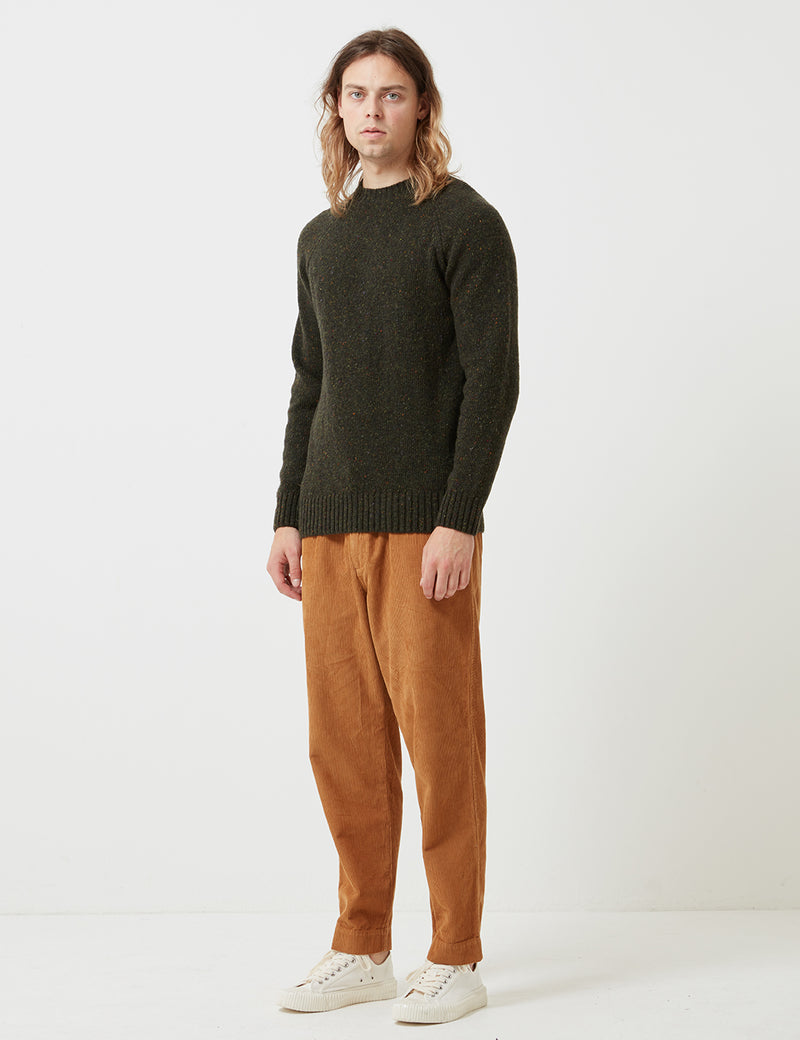 Barbour Netherton Crew Neck Knit - Forest