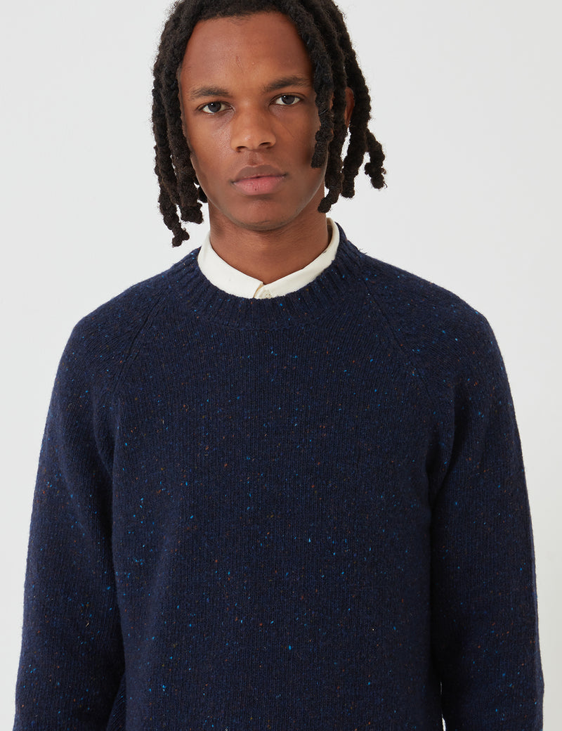 Barbour Netherton Knit Sweatshirt - Navy Blue
