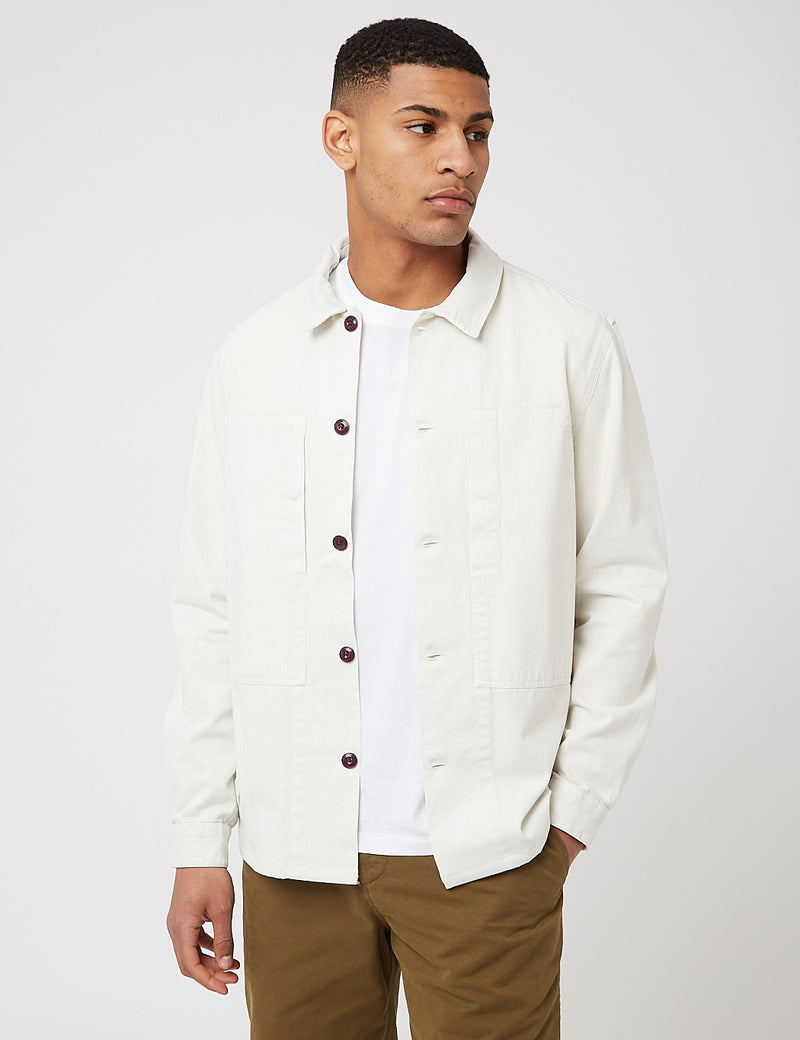 Barbour Loweswater Overshirt - Chalk