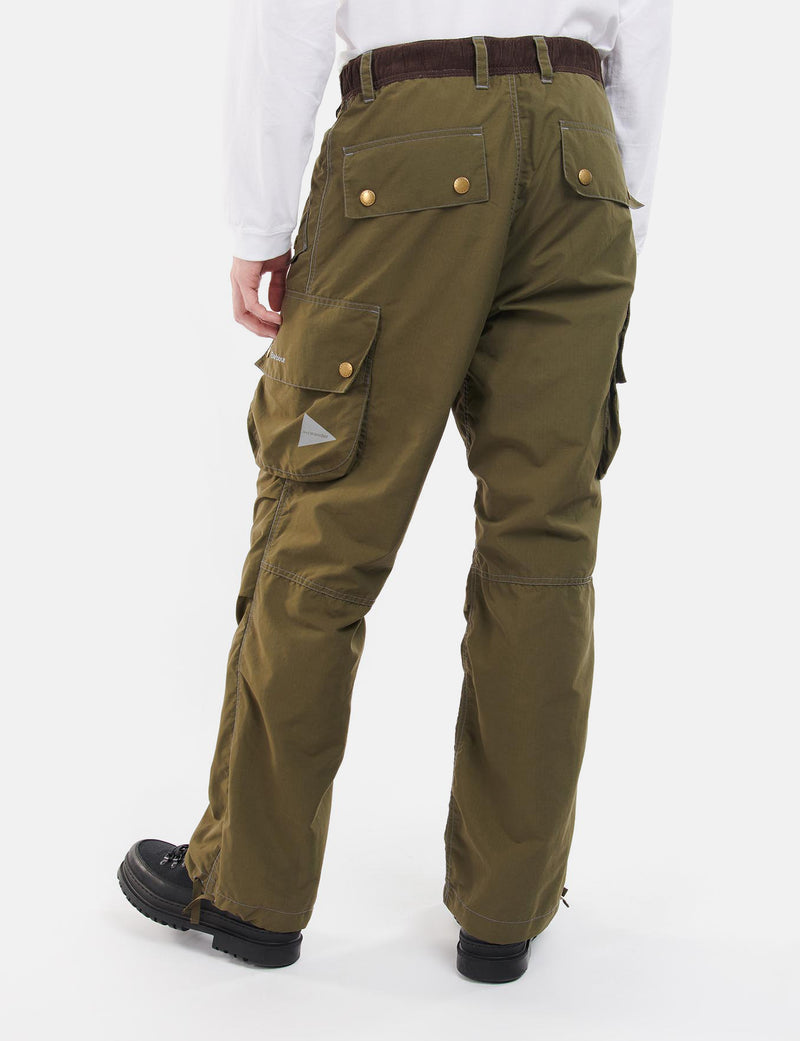 Barbour x And Wander Splits Pants (Relaxed, Taper) - Olive Green