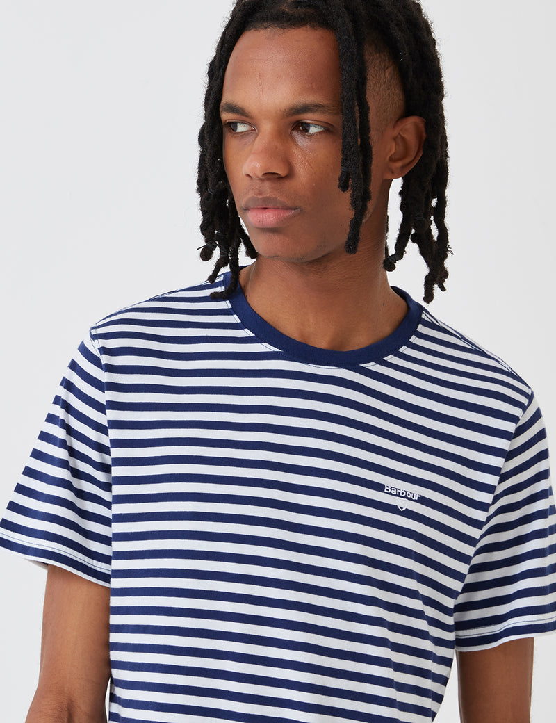 Barbour Delamere Stripe T-shirt - Inky Blue