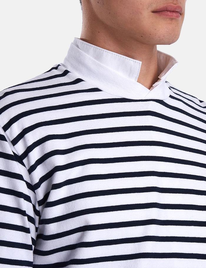 Barbour 'Made for Japan' Lanercost Long Sleeve T-Shirt - Navy Stripe