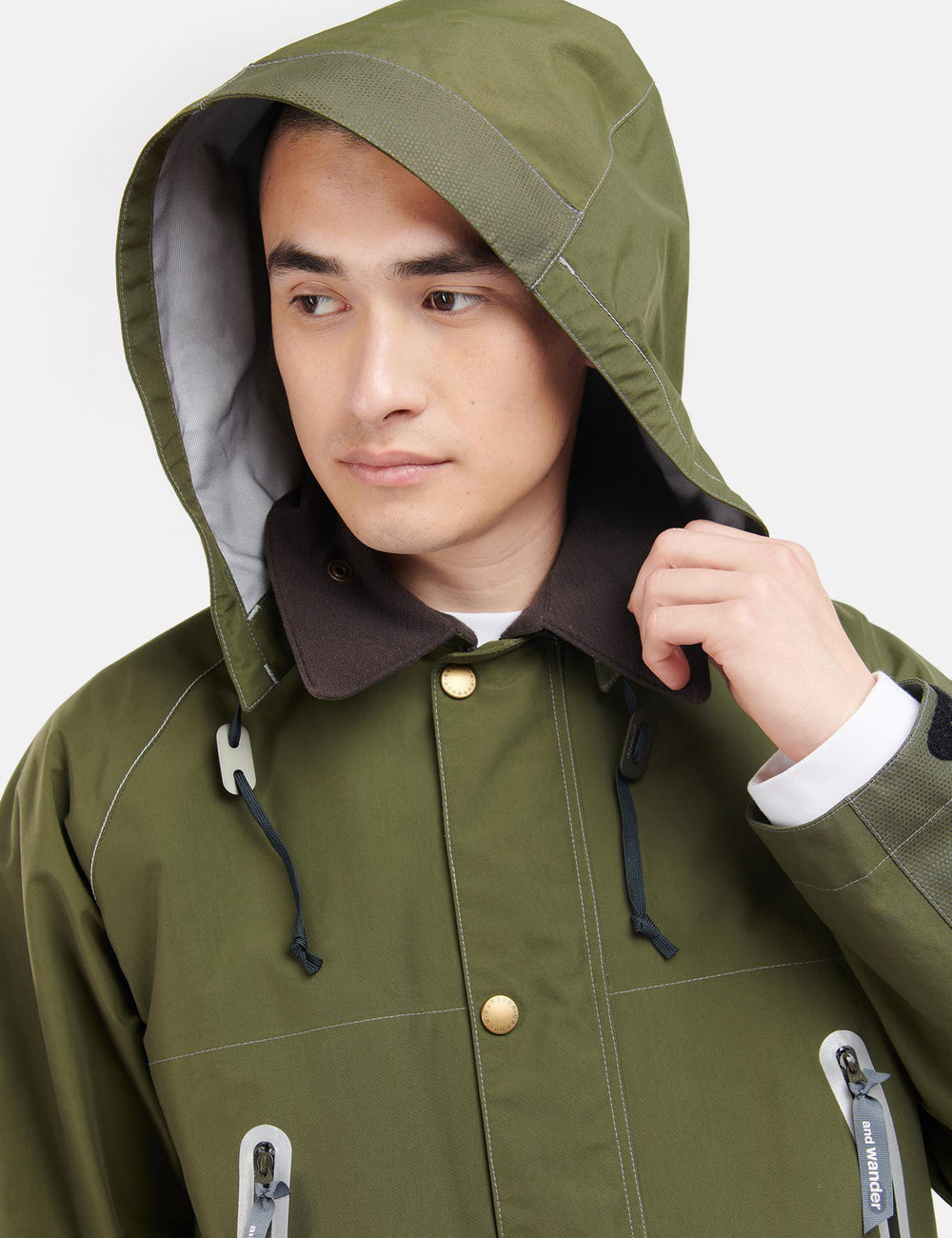 Barbour x And Wander 3L Coat - Dark Olive Green