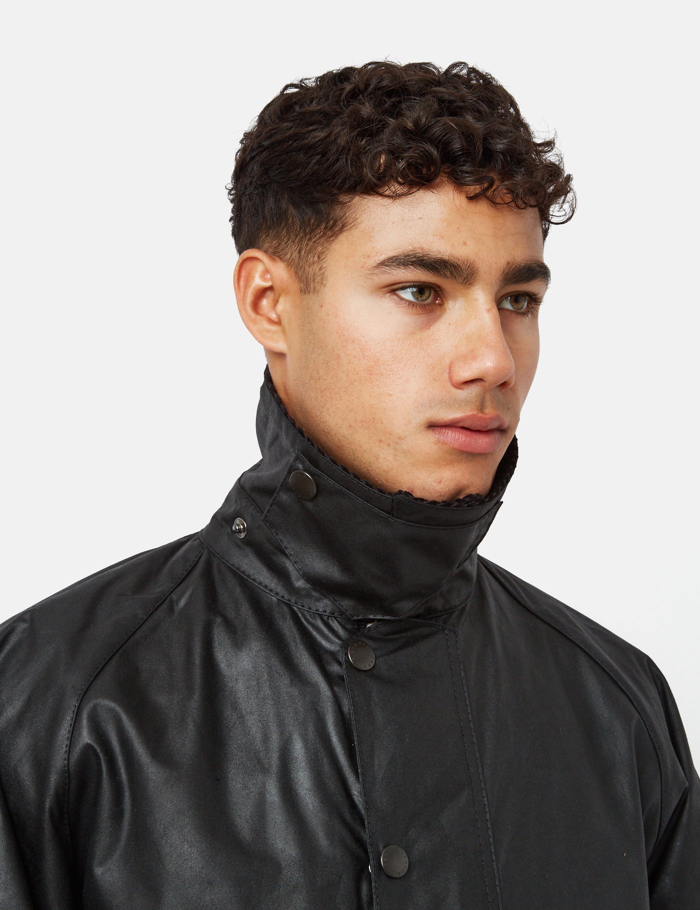 Barbour Beaufort Wax Jacket Black1
