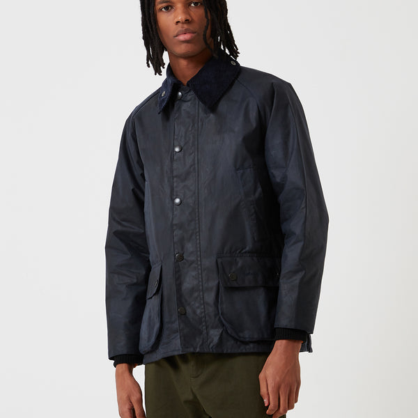 Barbour bedale navy blue sales