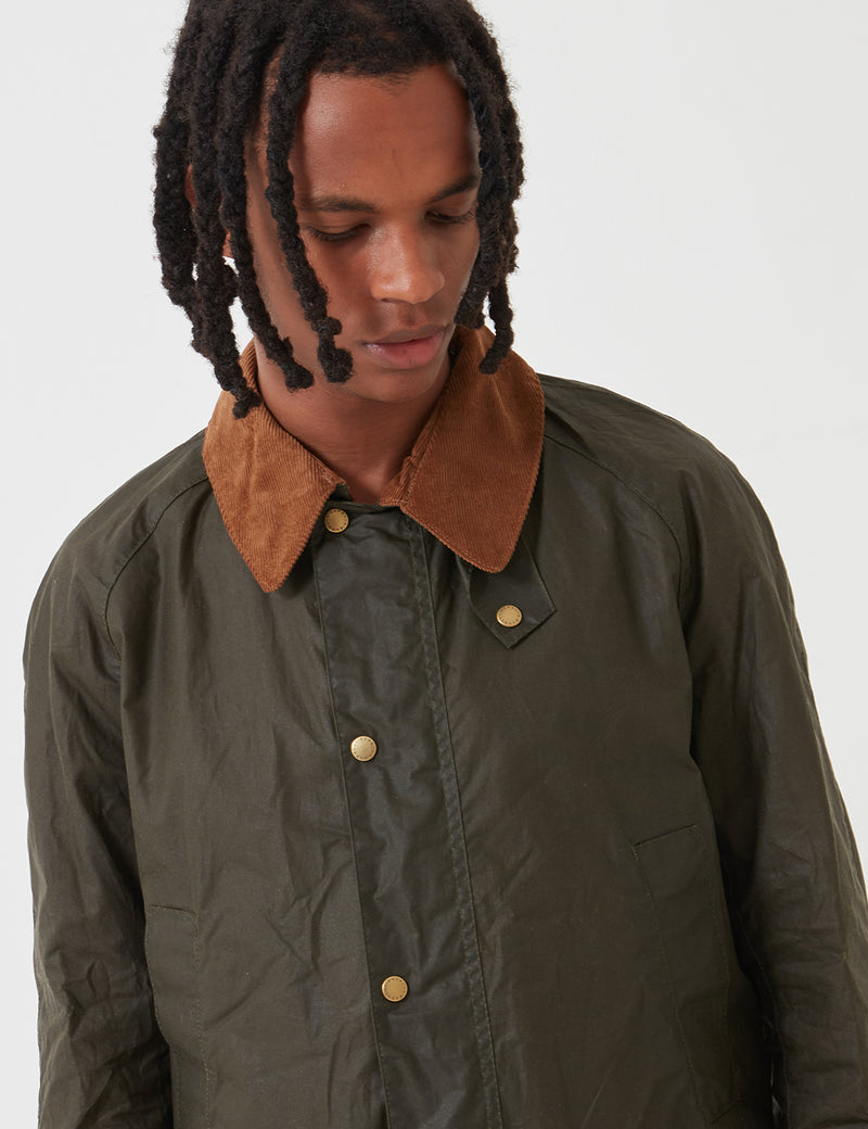 Barbour Lightweight Ashby Wax - Archive Olive Green