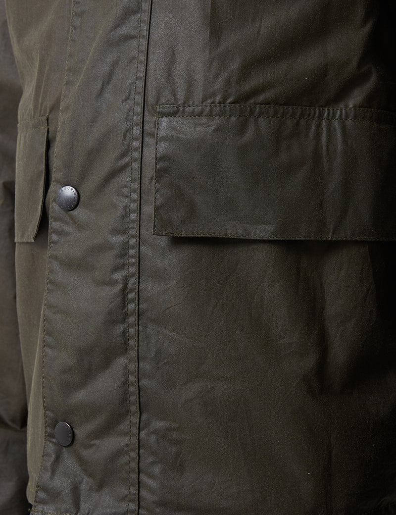 Barbour x Margaret Howell Spey Jacket (Wax) - Olive | URBAN EXCESS