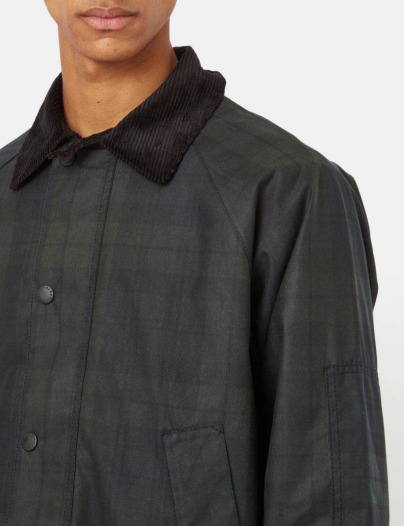 Barbour SL Blackwatch Nara Wax Jacket - Blackwatch Tartan I UE