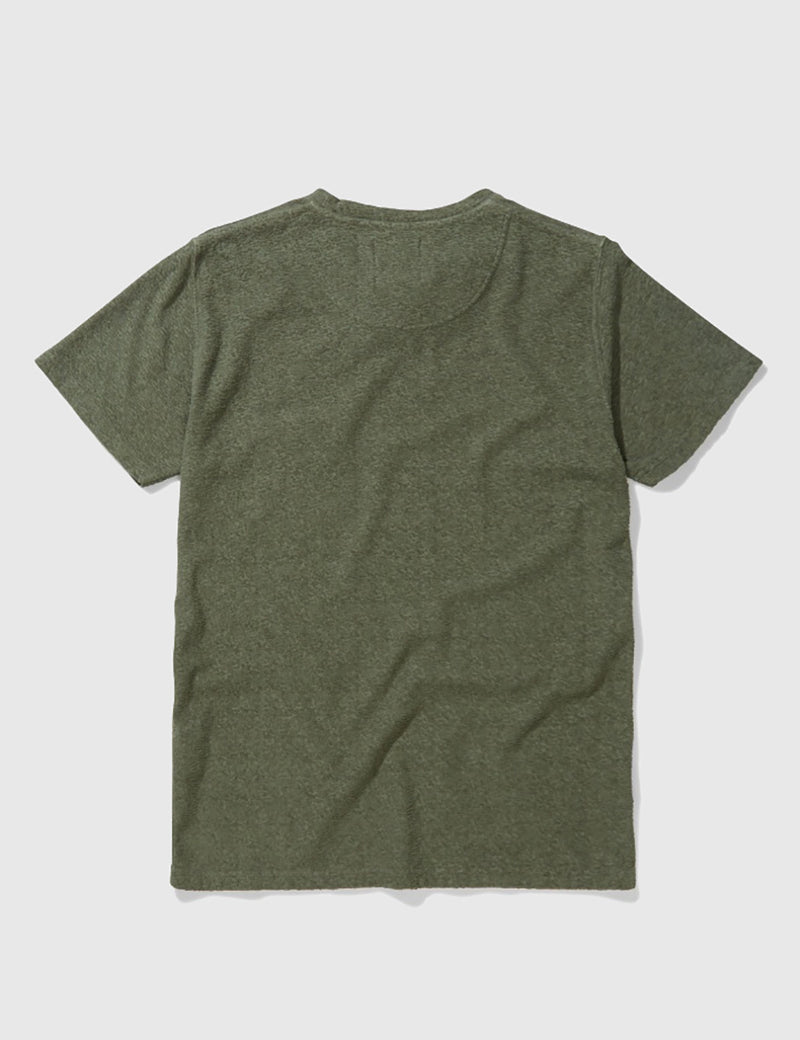 Norse Projects Niels Japanese Pocket T-Shirt - Dried Olive