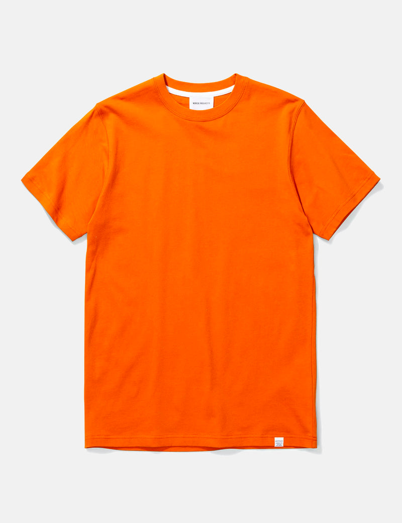 Norse Projects Niels Standard T-Shirt - Cadmium Orange