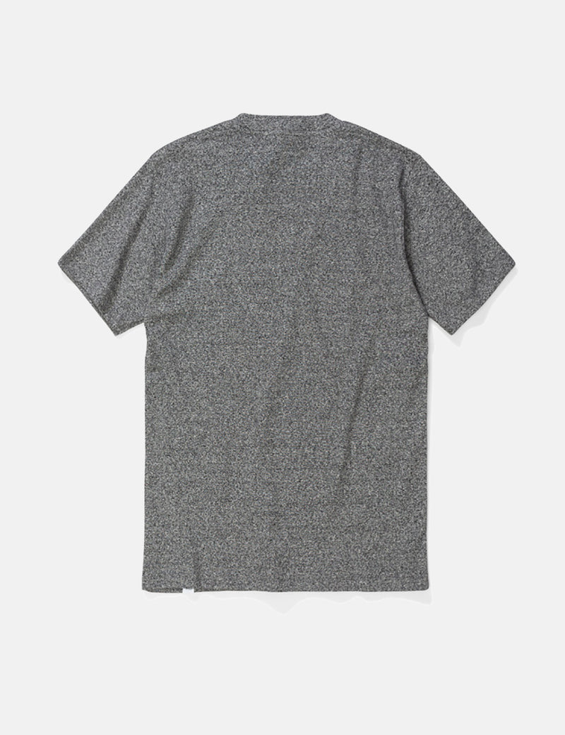 Norse Projects James Melange Rib T-Shirt - Charcoal Grey