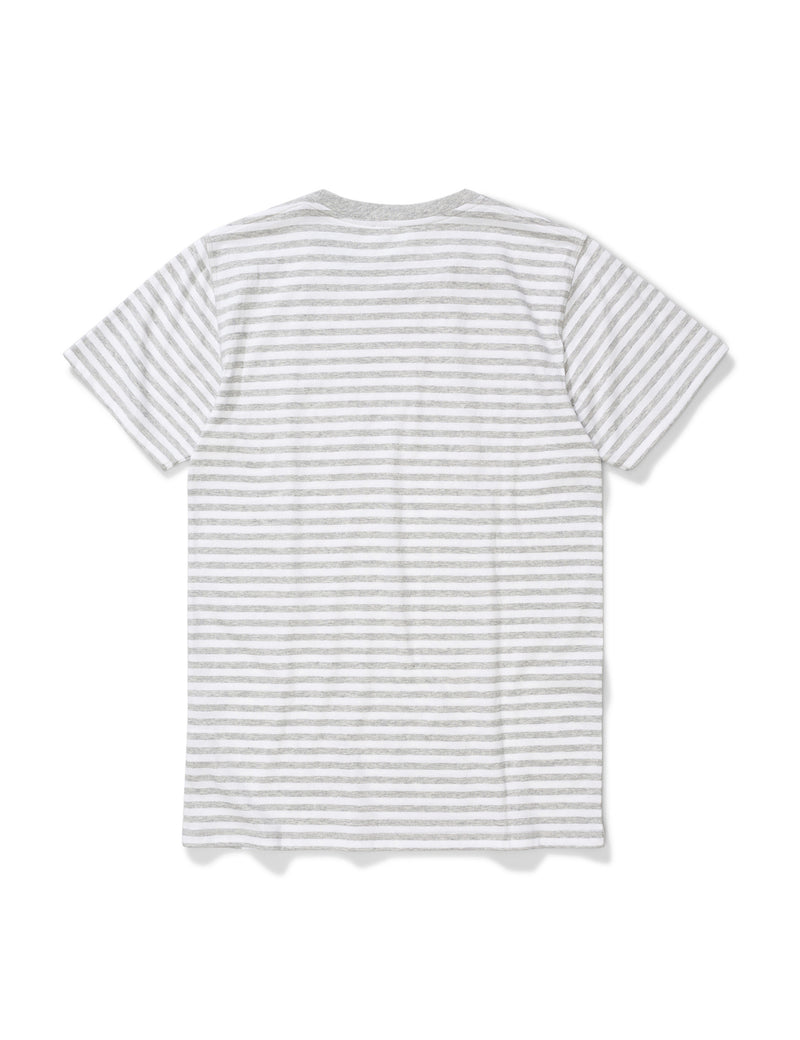 Norse Projects Niels Classic Stripe T-Shirt - Light Grey Melange