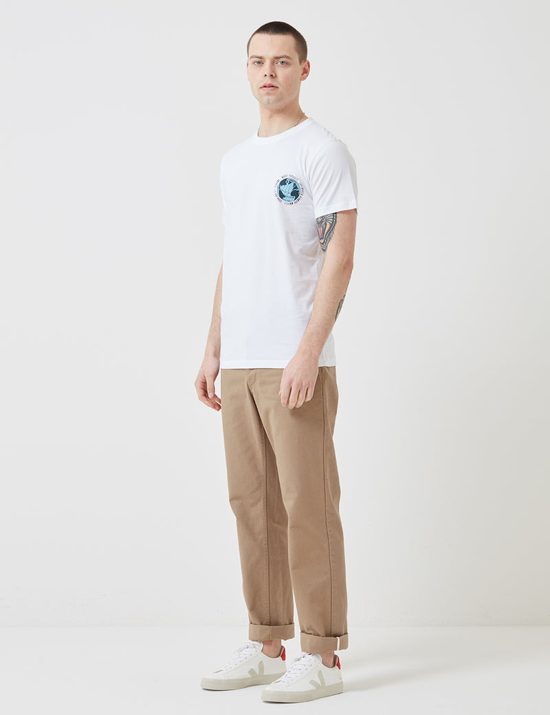 Norse Projects Niels Globe Logo T-Shirt - White