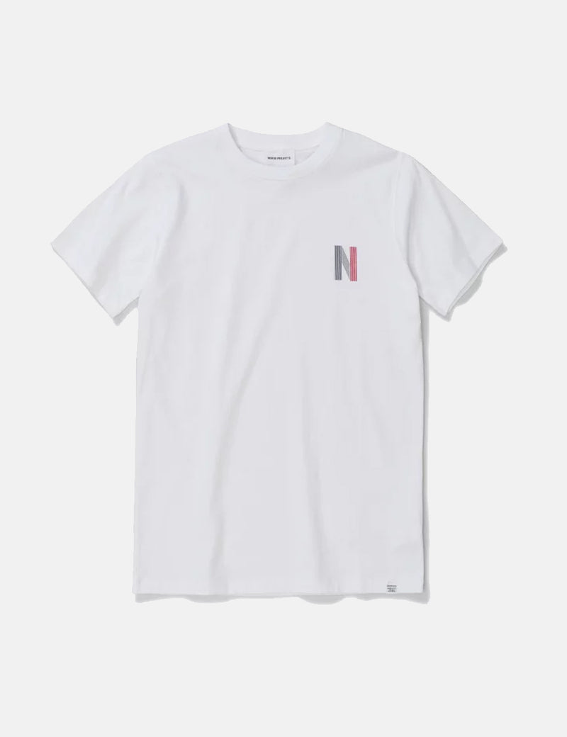 Norse Projects Niels Multi Logo T-Shirt - White