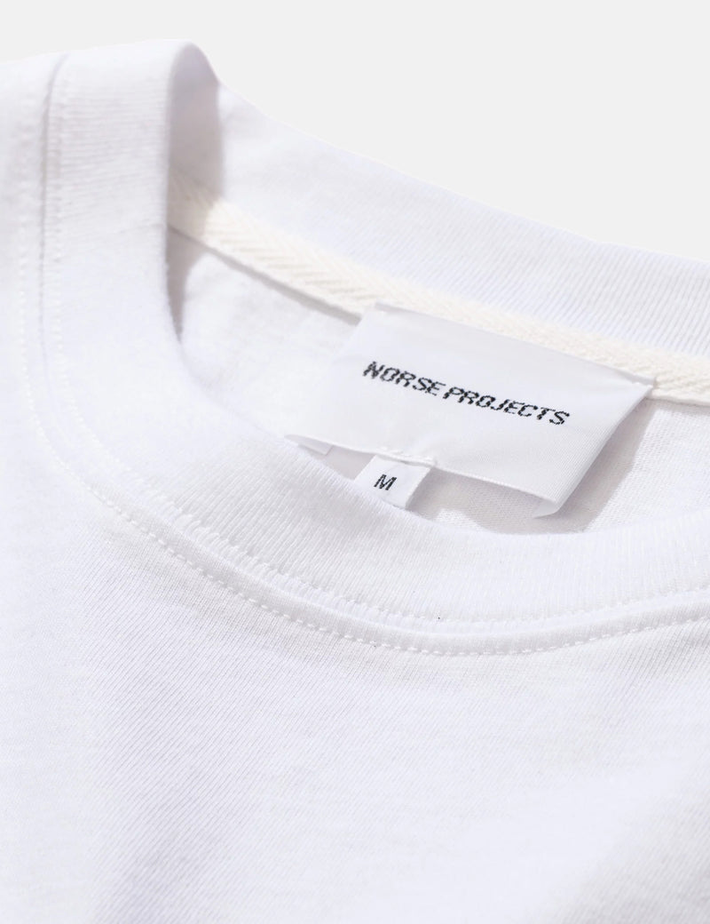 Norse Projects Niels Centre Logo T-Shirt - White