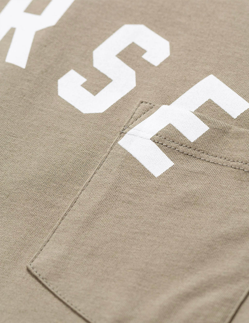 Norse Projects Niels Ivy Logo Pocket T-Shirt - Washed Kelp