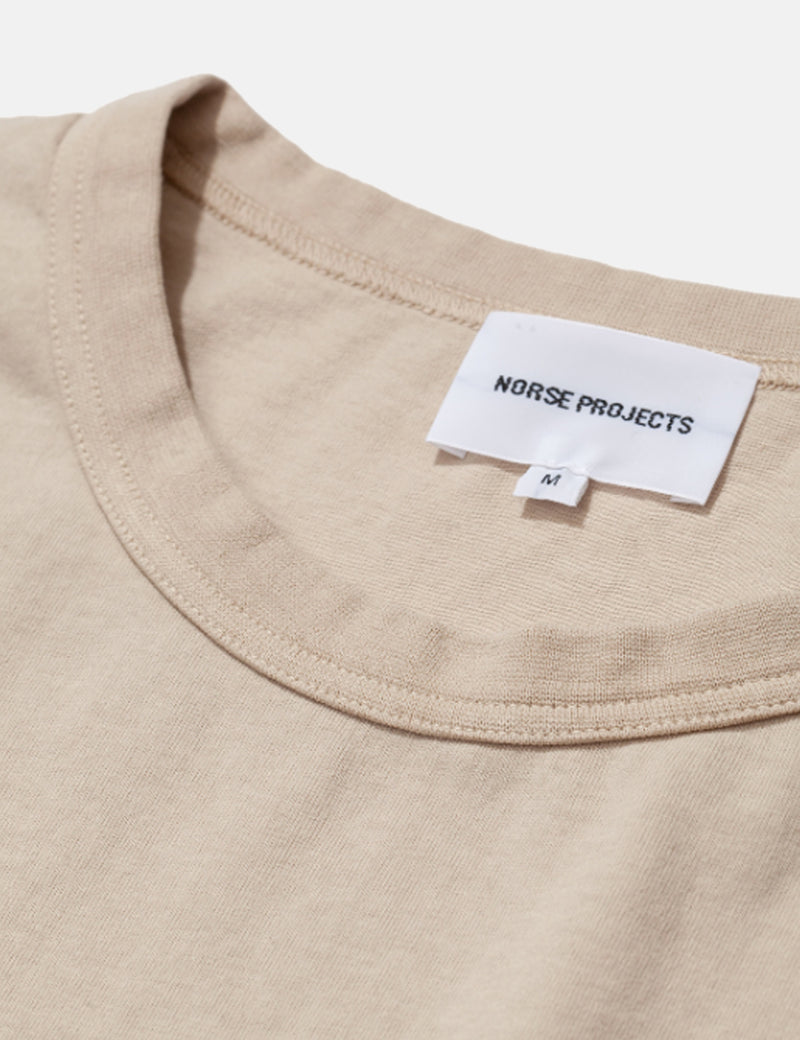 Norse Projects Johannes GMD T-Shirt - Oatmeal Beige