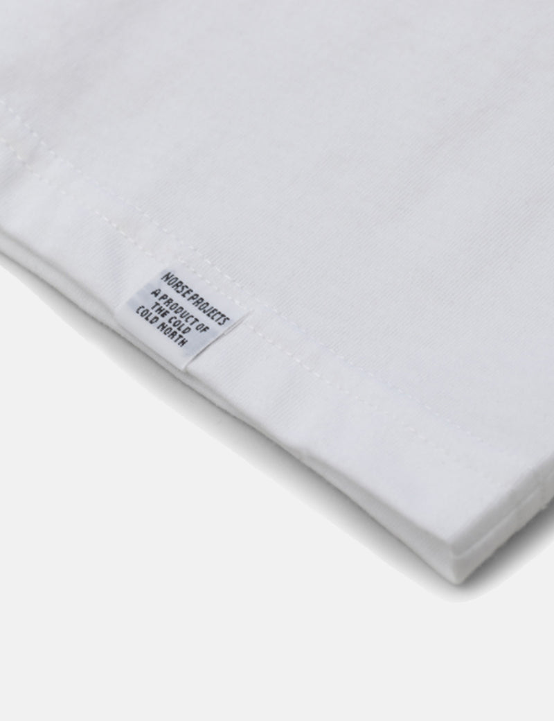 Norse Projects Niels Standard Long Sleeve T-Shirt - White