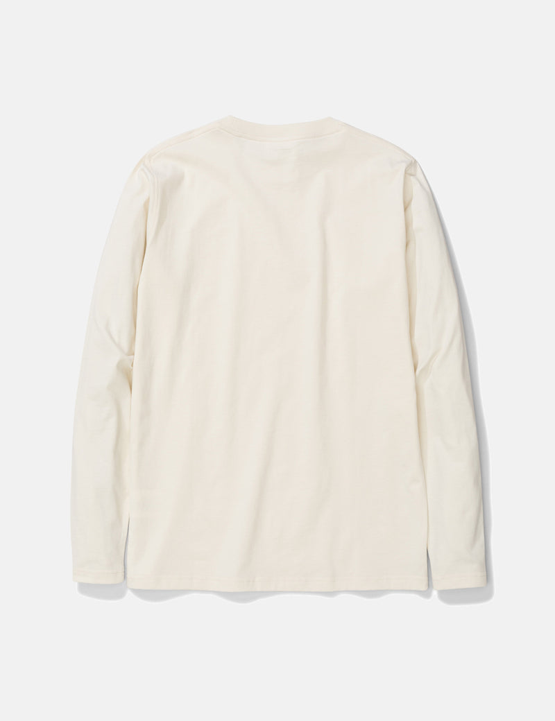 Norse Projects Niels Standard Long Sleeve T-Shirt - Kit White