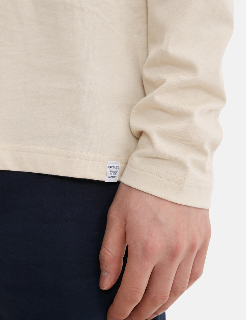 Norse Projects Niels Standard Long Sleeve T-Shirt - Sand