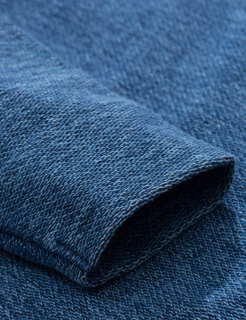 Norse Projects Halfdan Indigo Sweat - Light Indigo Blue