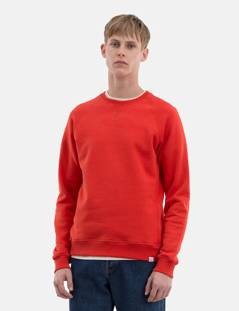 Norse Projects Ketel Summer Classic Sweatshirt - Coral Red