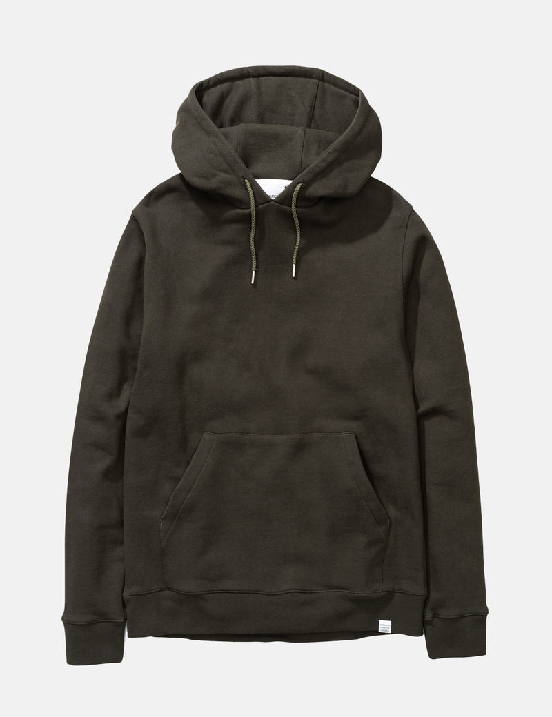 Norse Projects Vagn Classic Hooded Sweatshirt - Beech Green