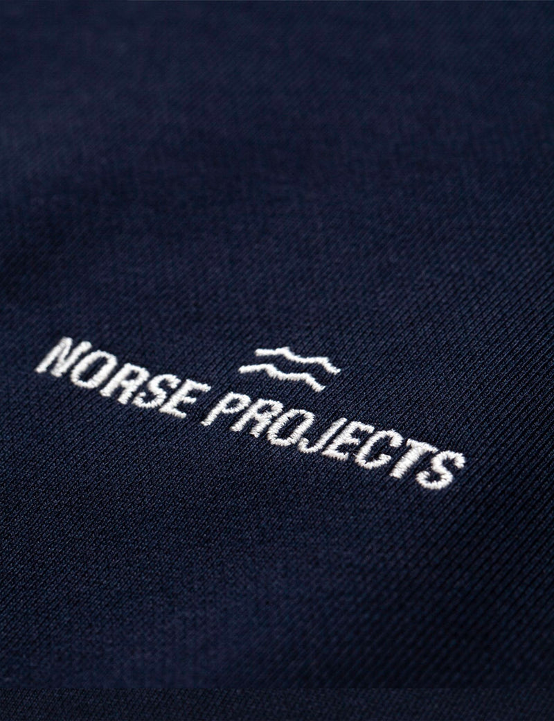 Norse Projects Ketel Norse Projects Wave Logo Sweatshirt - Dark Navy Blue