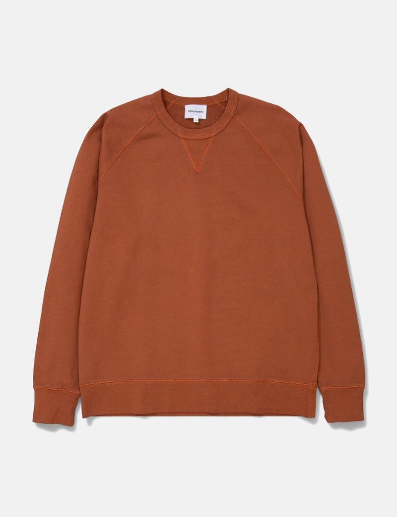 Norse Projects Kristian Sportswear GMD Sweatshirt - Burnt Ocher