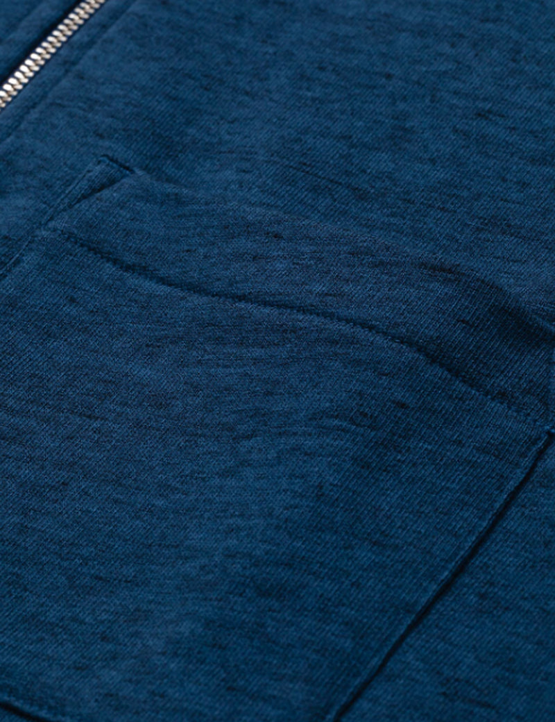 Norse Projects Jorn Half Zip Polo (Cotton/Linen) - Deep Teal