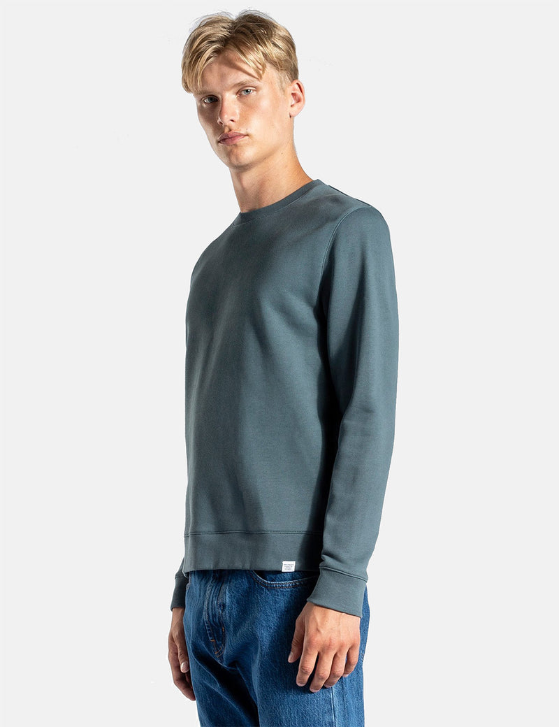 Norse Projects Vagn Classic Crew Sweatshirt - Mineral Blue