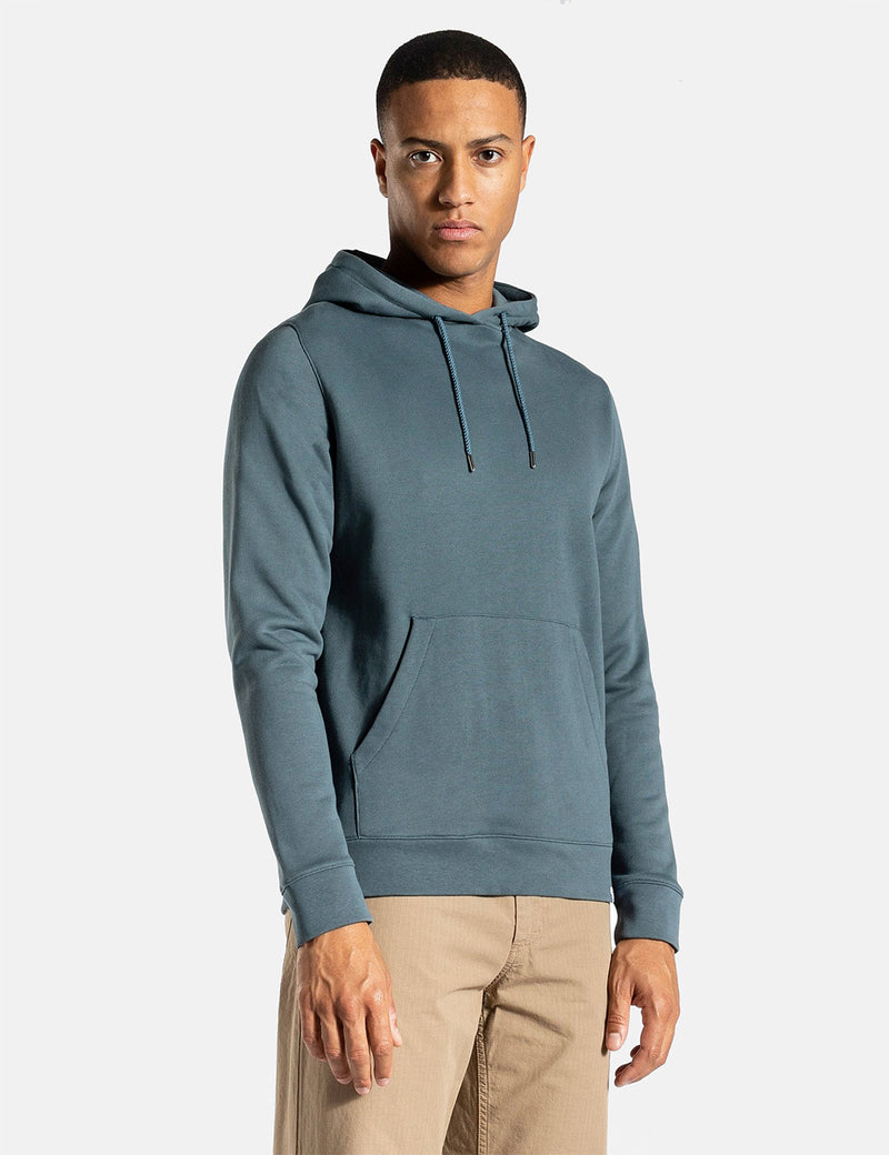 Norse Projects Vagn Classic Hooded Sweatshirt - Mineral Blue