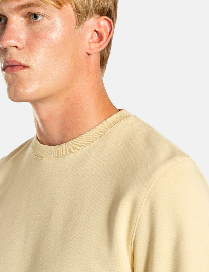 Norse Projects Vagn Classic Crew Hooded Sweatshirt - Oyster White