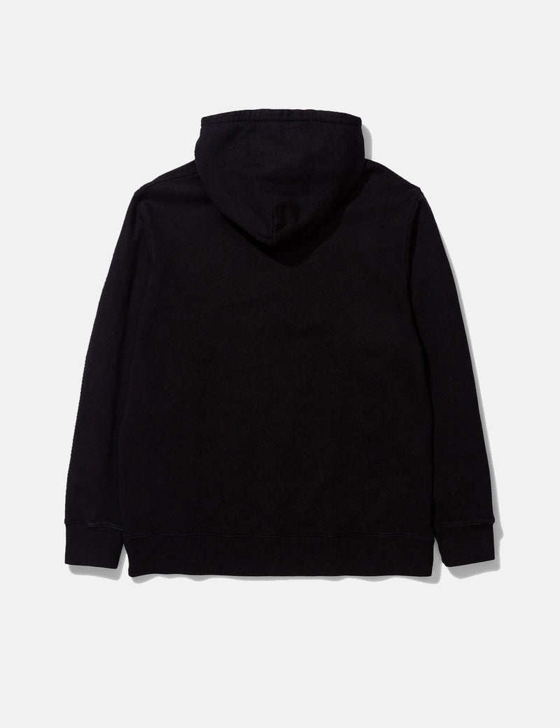 Norse Projects Fraser Tab Series Hooded Sweatshirt - Black